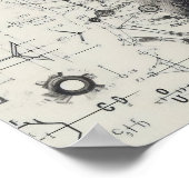 データシートにスーパーインポーズされたヒューマノイド ポスター (角)