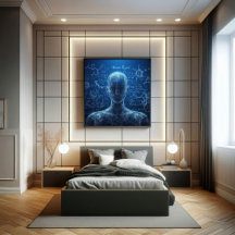 データシートにスーパーインポーズされたヒューマノイド