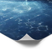 データシートにスーパーインポーズされたヒューマノイド ポスター (角)