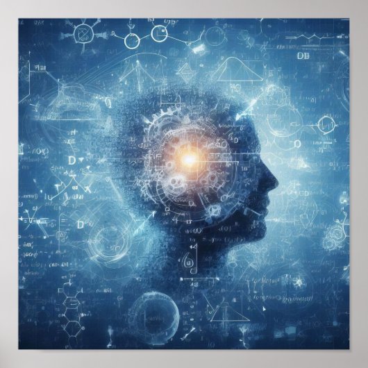 データシートにスーパーインポーズされたヒューマノイド ポスター (正面)