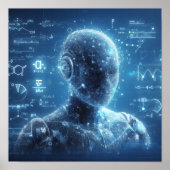 データシートにスーパーインポーズされたヒューマノイド ポスター (正面)