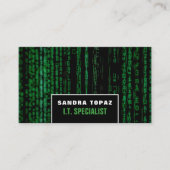 データスクリーン、情報技術、コンピュータ 名刺 (正面)