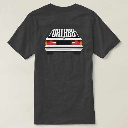 データスBMW E30 Tシャツ (デザイン裏面)