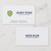 データセキュリティ | データマイニング | プログラマ 名刺 (正面/裏面)