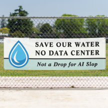 データセンターは要らない 私たちの水を守ろう AIのために水を一滴たりとも無駄にしない