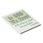 データナプキンの持参が必要 ノートパッド (アングル)