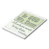 データナプキンの持参が必要 ノートパッド (回転)