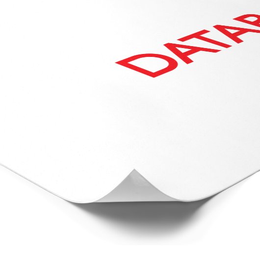 データベー保ス管理者の管理と信頼 ポスター (角)