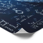 データボードと相互作用する人間型 ポスター (角)