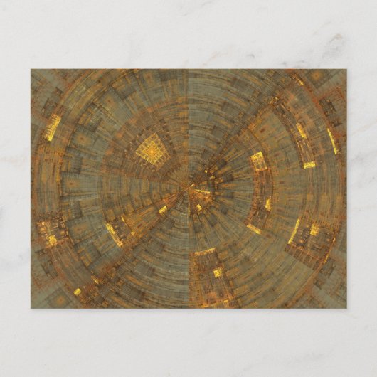 'データマイニング'フラクタル抽象芸術ポストカード ポストカード (正面)