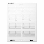 データラベルのテンプレートの再読み込み ラベル (フルシート)