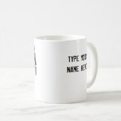 データラングラーマグ-マグの所有者名を加えて下さい コーヒーマグカップ (正面右)