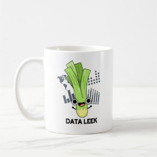 データリークコンピューおもしろいタVeggie Pun コーヒーマグカップ