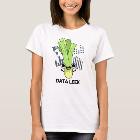 データリークコンピューおもしろいタVeggie Pun Tシャツ (正面)