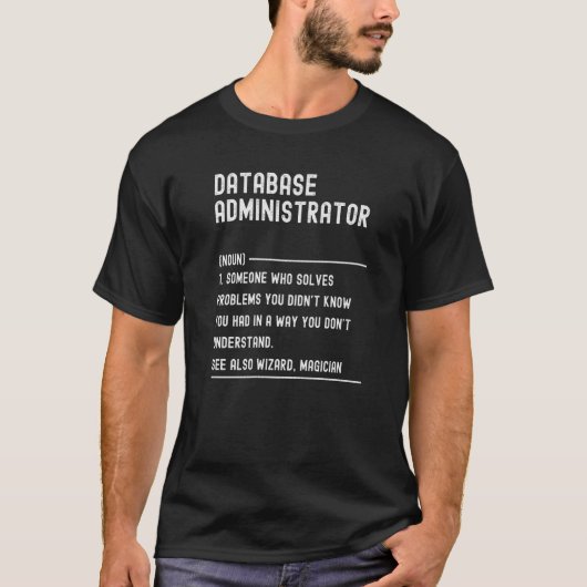データ入力係の定義 職務 Tシャツ (正面)