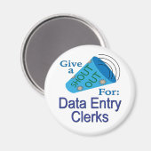 データ入力担当者に声を掛ける マグネット (正面/裏面)