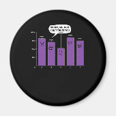 データ分析科学ギークおたくジョーク マグネット (正面)