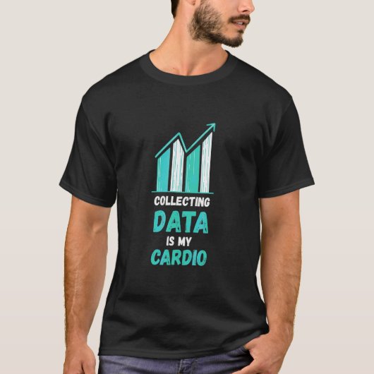 データ収集データアナリストCardioソフトウェアエンジン Tシャツ (正面)