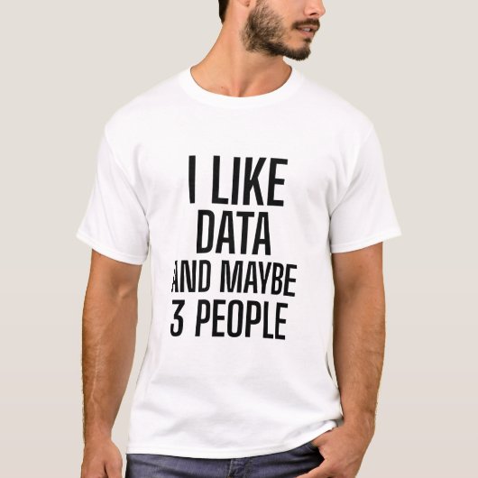 データ好きかも3人 Tシャツ (正面)