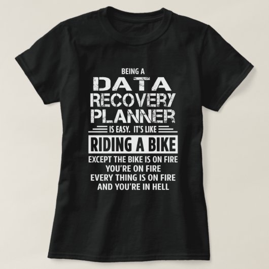 データ復旧プランナー Tシャツ (デザイン正面)