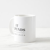 データ次第ユーモアマグ コーヒーマグカップ (正面左)