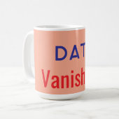データ消失テキストラグ コーヒーマグカップ (正面左)