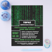 データ画面コンピュータ修復スペシ広告ャリストズ チラシ (シングル)