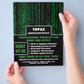 データ画面コンピュータ修復スペシ広告ャリストズ チラシ (手)