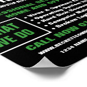 データ画面コンピュータ修復スペシ広告ャリストズ ポスター (角)