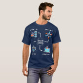 データ科学アナリストおよびエンジニア向けデータ Tシャツ (正面フル)