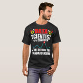 データ科学ノルムデータ科学マイニングアナリスト Tシャツ (正面フル)