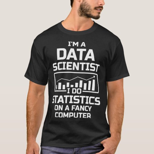 データ科学統計データ科学マイニングアナル Tシャツ (正面)