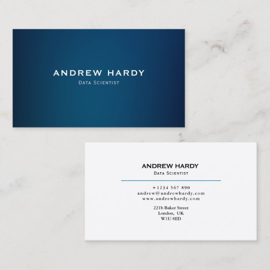 データ科学者 名刺 (正面/裏面)