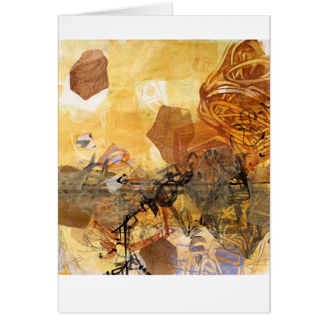 データ脈拍の抽象美術カード (正面)