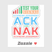 データ通信におけるACKとNAKの確認応答 シール (シート)