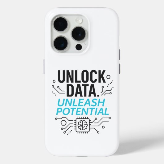 データ革命:抽象芸術AI Potential Matrix Tech Case-Mate iPhoneケース (裏面)