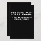 データ サイエンティスト この世界には 2 種類の人がいる 招待状 (正面/裏面)