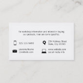 データ・チャート | 縁ど白 名刺 (裏面)