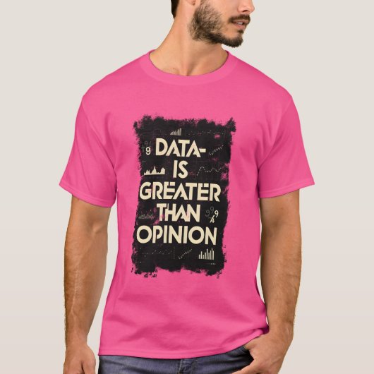 データ、統計、データ分析、データサイエンティスト Tシャツ (正面)