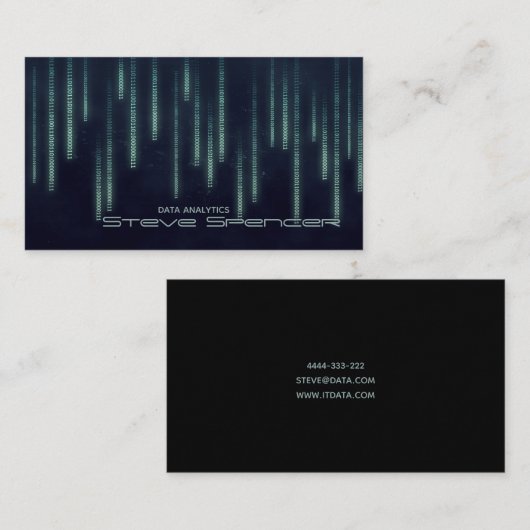 データAnalyticsそれマネージャーのコーダーの名刺 名刺 (正面/裏面)