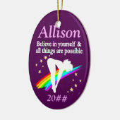 デーテパーソナライズされたィッド·ダイバー·ガール·オーナメント セラミックオーナメント (左)