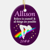 デーテパーソナライズされたィッド·ダイバー·ガール·オーナメント セラミックオーナメント (裏面)