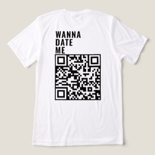 デートしたいカスタムQRコードスキャン彼の彼女の贈り物 トライブレンドTシャツ