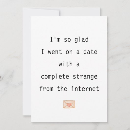 デートしてくれてよかったおもしろいよ シーズンカード (正面)