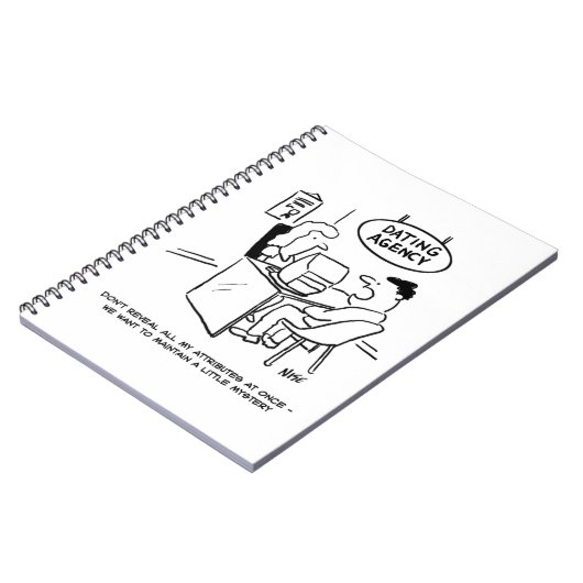 デートすることおもしろい庁の男の漫画 ノートブック (左側)