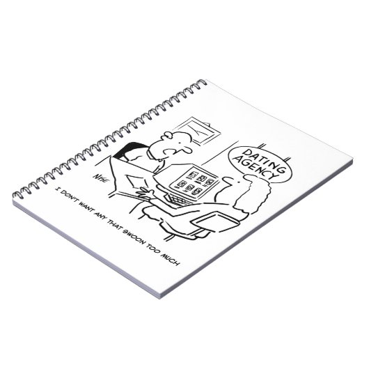 デートすることおもしろい庁の男の漫画 ノートブック (左側)