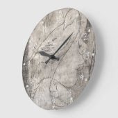 デートすることが大好きな女の子 ラージ壁時計 (傾斜)