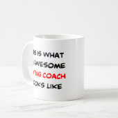 デートすることコーチ素晴らし、 コーヒーマグカップ (正面左)