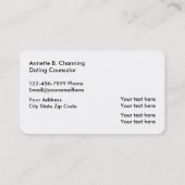 デートすることサービス 名刺 (裏面)