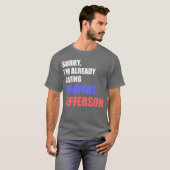 デートすることトーマス・ジェファーソン Tシャツ (正面フル)